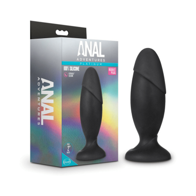 Anal Adventures Platinum Silicone Rocket Plug product box.png