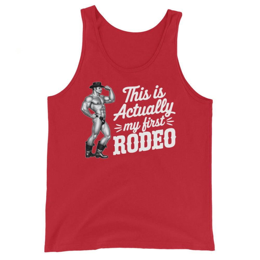 First Rodeo tank top red.png
