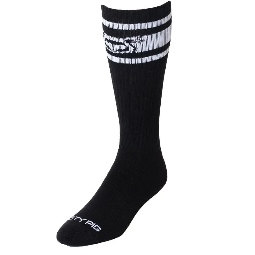 Hook d Up Sport Sock black white front.webp