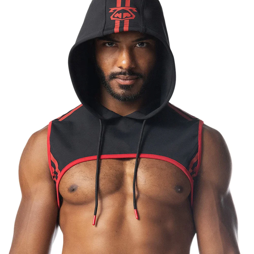 Ignite Cropped Hoodie Black Red Front.webp Ignite Cropped Hoodie Black Red Front.webp