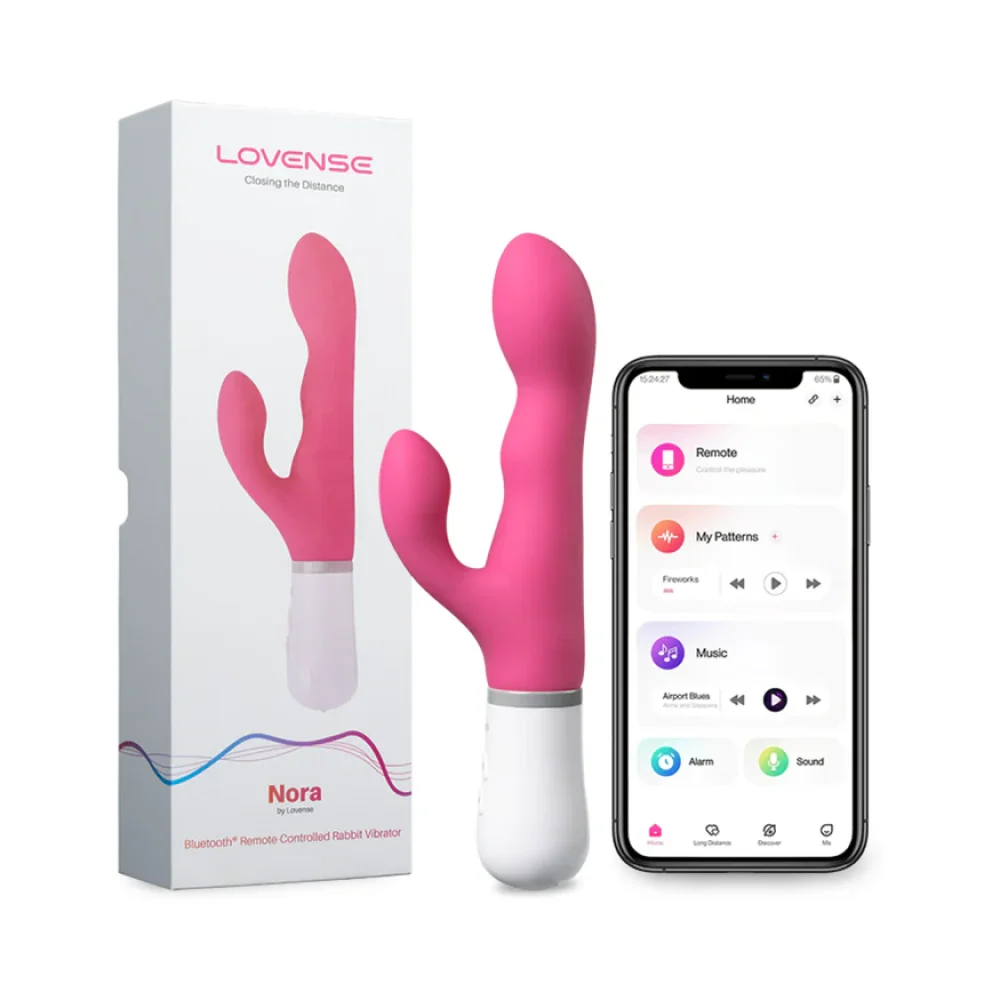 Lovense Nora Bluetooth Remote Controlled Long Distance Rabbit Vibrator image 1 3.webp