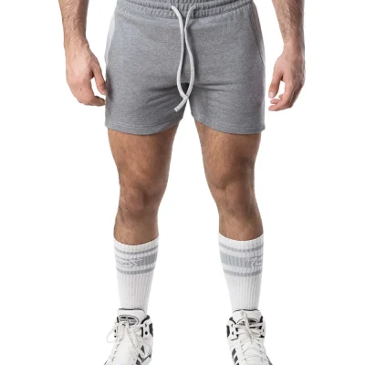 Nexus Rugby Short Dark Heather Lt Heather Front.webp