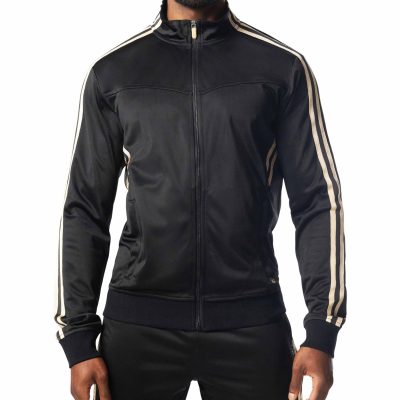 Warm Up Track Jacket Black Champagne Front 1 .jpg