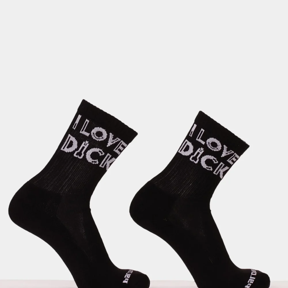 fun socks i love dick black white.webp