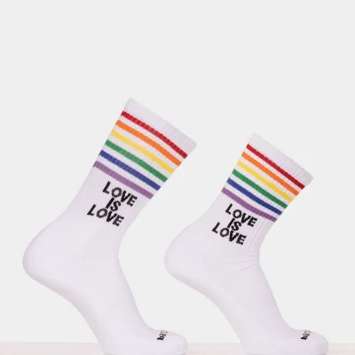 gym socks love is love white.webp