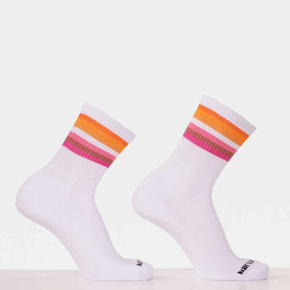 half fetish lesbian socks orange white pink.webp